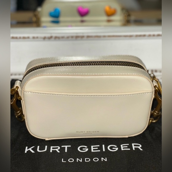 KURT GEIGER LONDON Shoreditch Small Multicolor Heart Leather Camera Bag - Picture 3 of 7